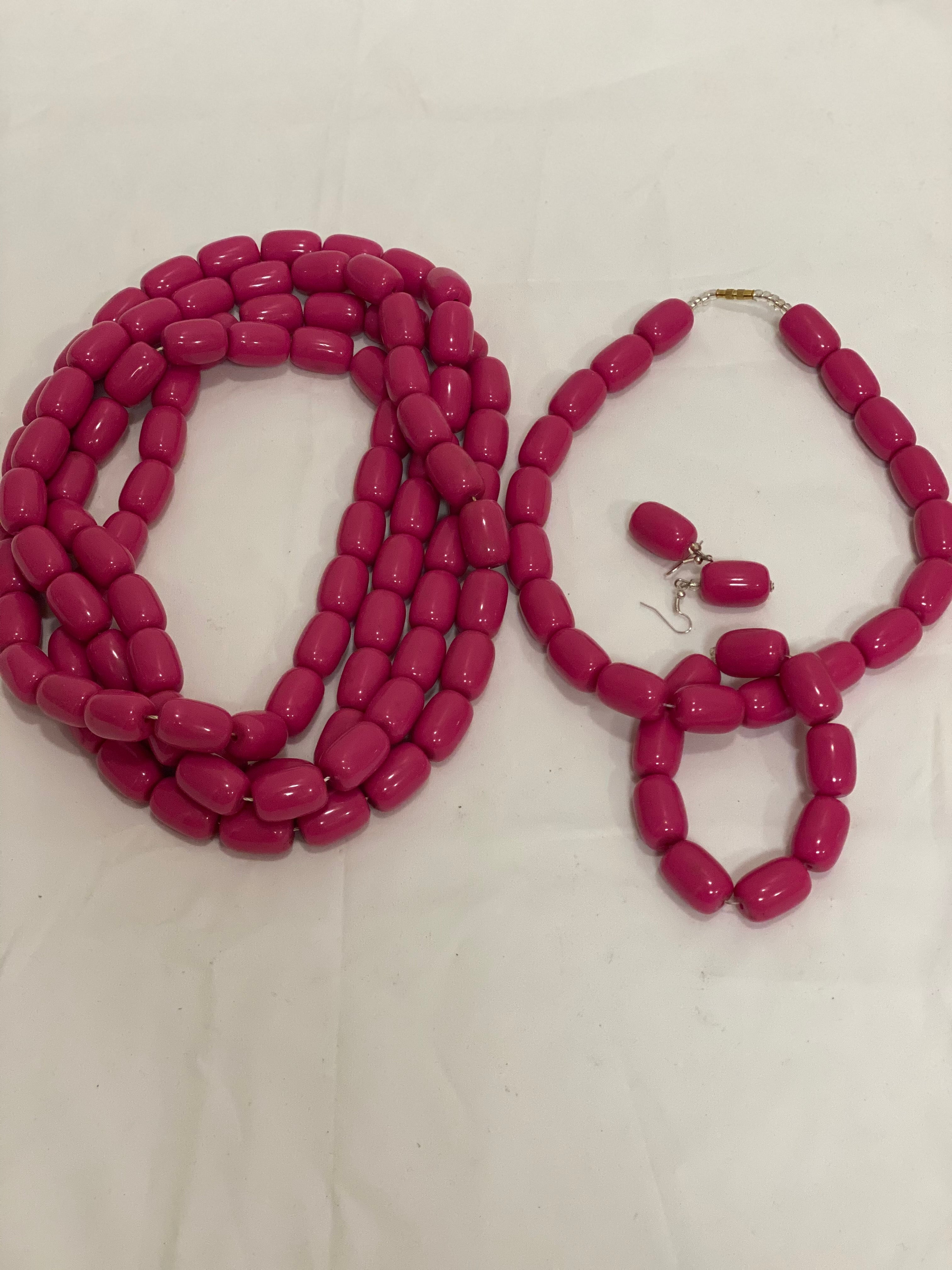 Hidiyo Dhaqan Pink beads set