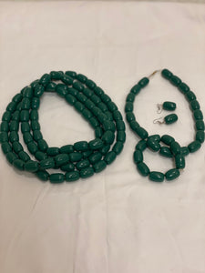 Hidiyo Dhaqan Green beads set